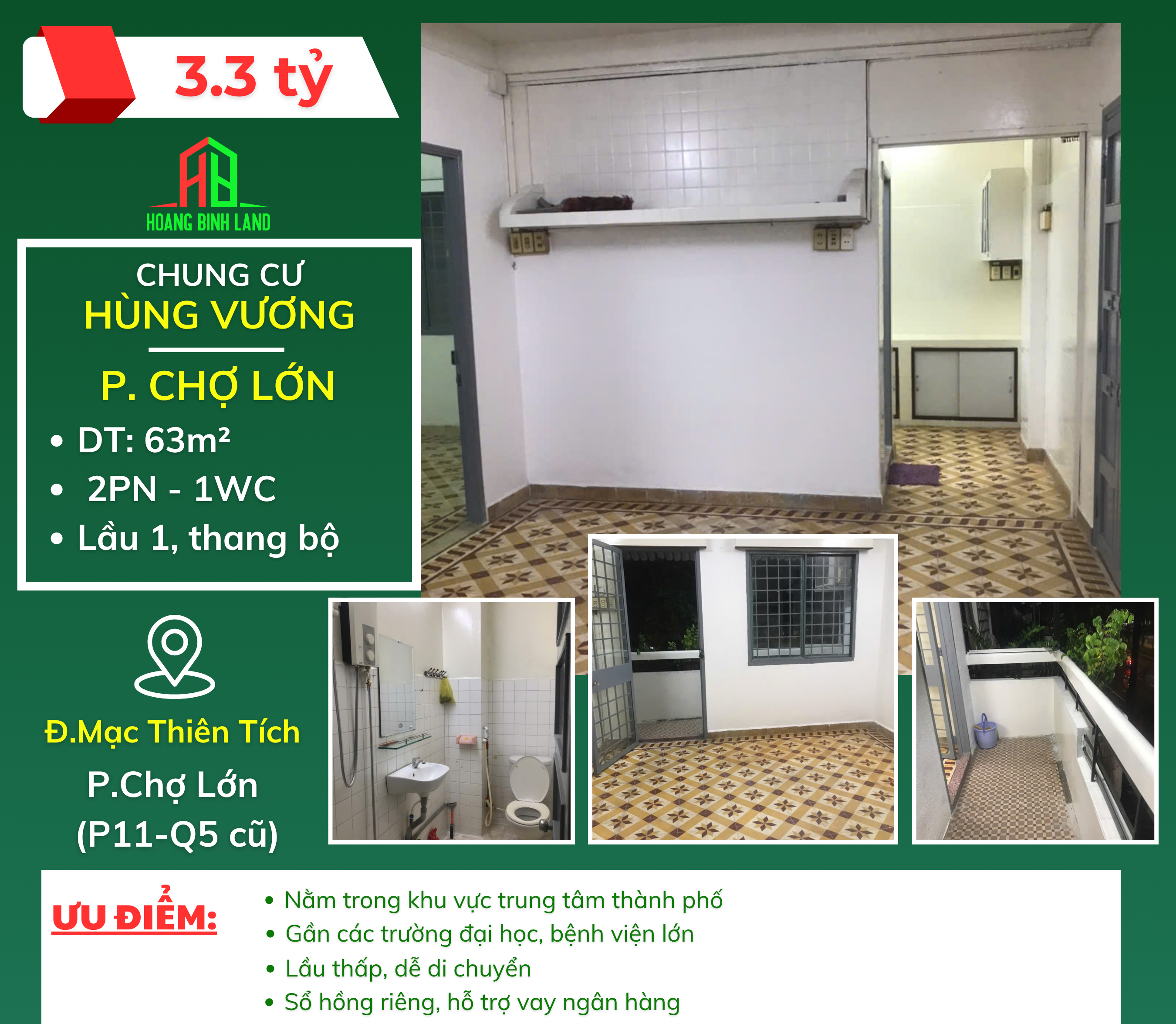 CHUNG CƯ HÙNG VƯƠNG (PHƯỜNG 11) - QUẬN 5